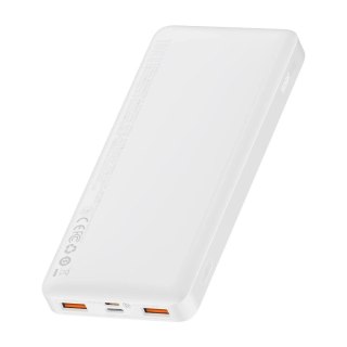 Powerbank Baseus Bipow 10000mAh, 2xUSB, USB-C, 20W (biały)