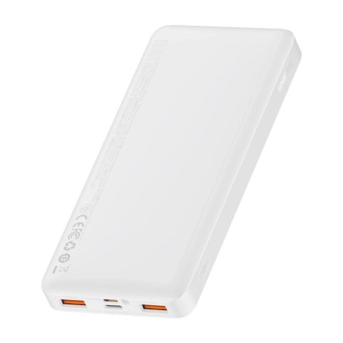 Powerbank Baseus Bipow 10000mAh, 2xUSB, USB-C, 20W (biały)