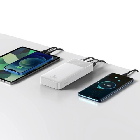 Powerbank Baseus Bipow 20000mAh, 2xUSB, USB-C, 20W (biały)