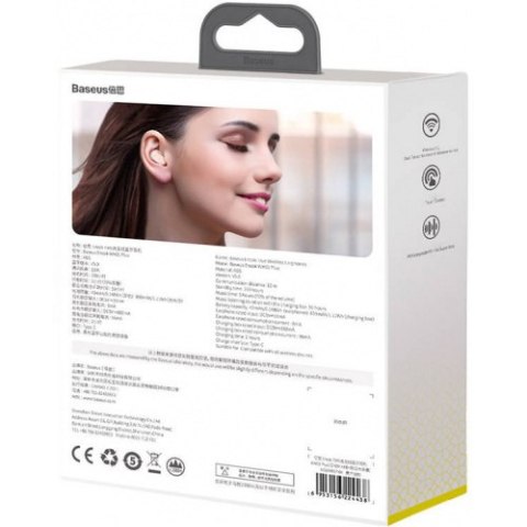 Słuchawki bezprzewodowe Baseus Encok WM01 Plus (różowe)