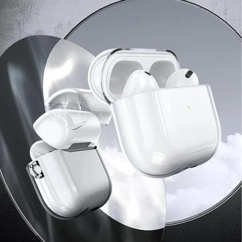 Etui ochronne na słuchawki USAMS do Apple AirPods 3 przezroczysty czarny/tranparent black BH740AP02 (US-BH740)