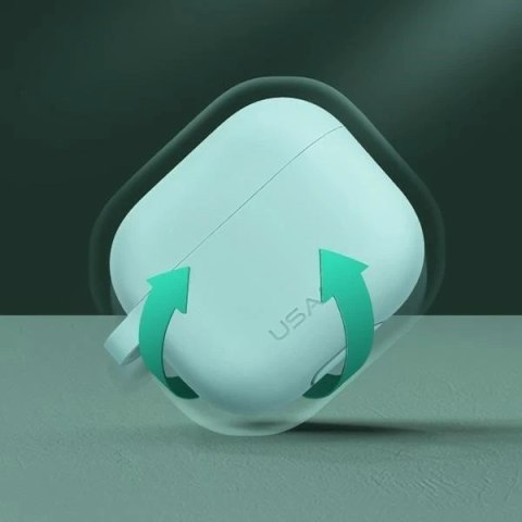 Etui ochronne na słuchawki USAMS do Apple AirPods 3 silicon niebieski/blue BH741AP02 (US-BH741)