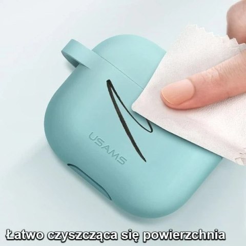 Etui ochronne na słuchawki USAMS do Apple AirPods 3 silicon niebieski/blue BH741AP02 (US-BH741)