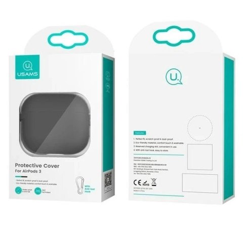 Etui ochronne na słuchawki USAMS do Apple AirPods 3 silicon zielony/green BH741AP04 (US-BH741)