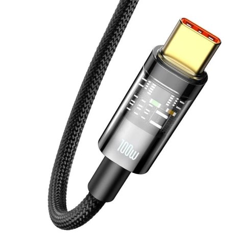 Kabel USB do USB-C Baseus Explorer, 100W, 2m (czarny)