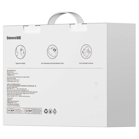 Dodatkowa poduszka na zagłówek samochodowy Baseus Comfort Ride (pomarańczowa)