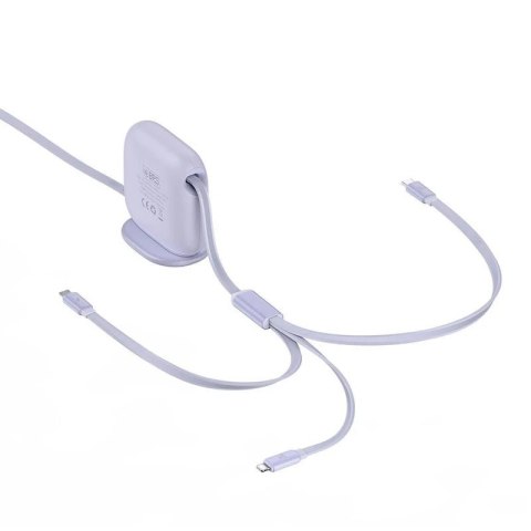 Kabel USB Baseus Fabric 3w1 USB-C / Lightning / Micro 3,5A 1,7m (szary)