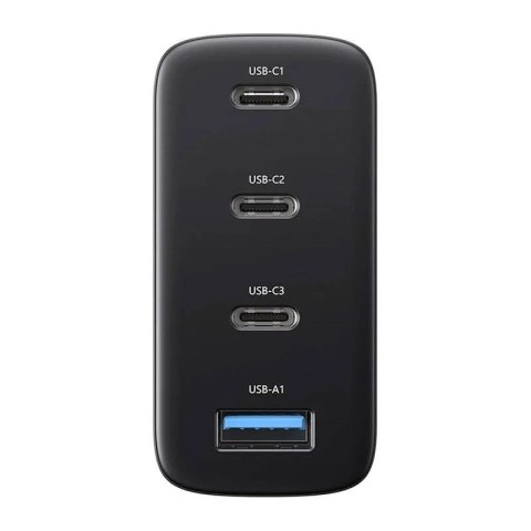 Ładowarka sieciowa Blitzwolf BW-S23, 3x USB-C, USB-A, GaN, 100W (czarna)