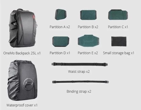Plecak wodoodporny + Torba na ramię PGYTECH OneMo (Olivine Camo) (P-CB-021)