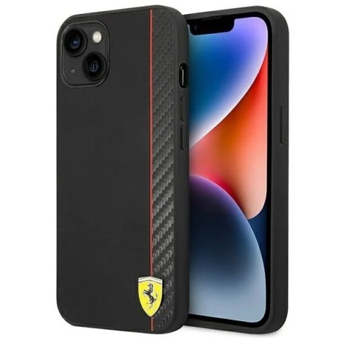 Eti na telefon Ferrari FEHCP14SAXBK do Apple iPhone 14 6,1" czarny/black hardcase Carbon