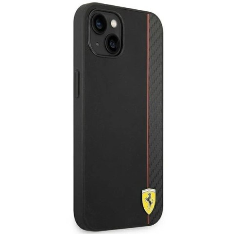 Eti na telefon Ferrari FEHCP14SAXBK do Apple iPhone 14 6,1" czarny/black hardcase Carbon