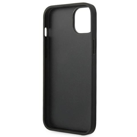 Eti na telefon Ferrari FEHCP14SRBUK do Apple iPhone 14 6,1" czarny/black hardcase Leather Stamp Sides