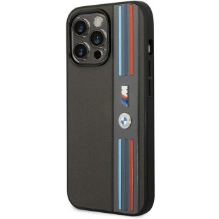 Etui na telefon BMW BMHCP14X22PPMA do Apple iPhone 14 Pro Max 6,7" szary/grey Tricolor M Collection