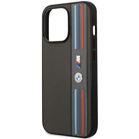 Etui na telefon BMW BMHCP14X22PPMA do Apple iPhone 14 Pro Max 6,7" szary/grey Tricolor M Collection
