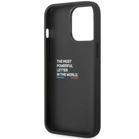 Etui na telefon BMW BMHCP14X22PPMK do Apple iPhone 14 Pro Max 6,7" czarny/black Tricolor M Collection