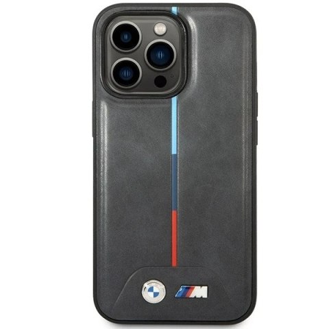 Etui na telefon BMW BMHCP14X22PVTA do Apple iPhone 14 Pro Max 6,7" szary/grey Quilted Tricolor