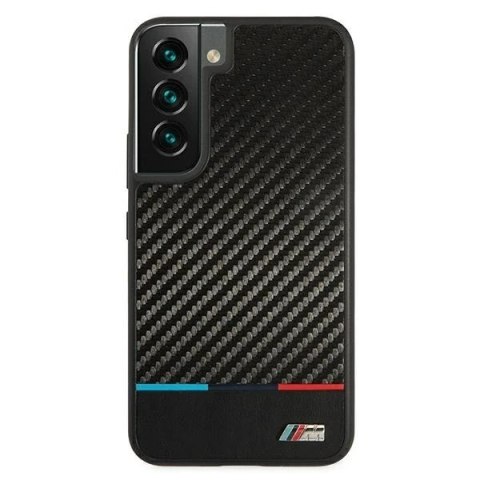Etui na telefon BMW BMHCS22SPUCARTCBK do Samsung Galaxy S22 S901 black/czarny M Collection Triangles