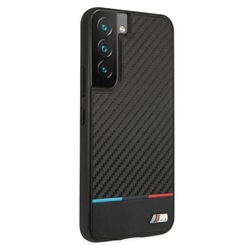 Etui na telefon BMW BMHCS22SPUCARTCBK do Samsung Galaxy S22 S901 black/czarny M Collection Triangles
