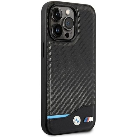 Etui na telefon BMW BMHMP14X22NBCK do Apple iPhone 14 Pro Max 6,7" czarny/black Carbon MagSafe