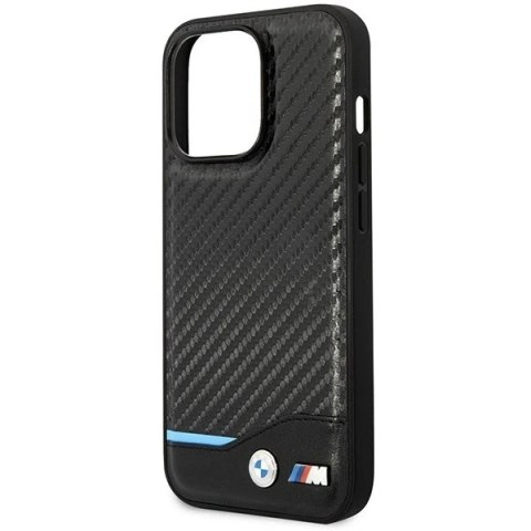 Etui na telefon BMW BMHMP14X22NBCK do Apple iPhone 14 Pro Max 6,7" czarny/black Carbon MagSafe