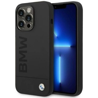 Etui na telefon BMW BMHMP14XSLBLBK do Apple iPhone 14 Pro Max 6,7" czarny/black hardcase Silicone Signature Logo Magsafe