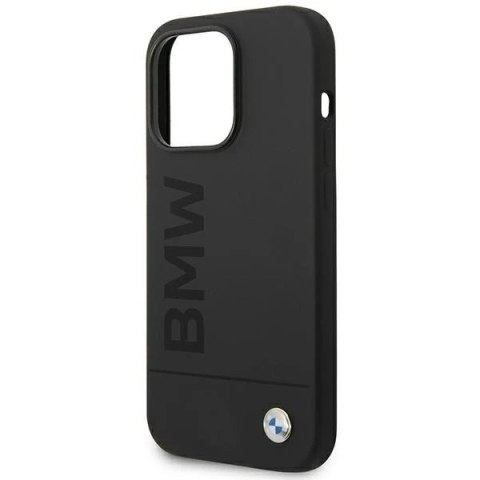 Etui na telefon BMW BMHMP14XSLBLBK do Apple iPhone 14 Pro Max 6,7" czarny/black hardcase Silicone Signature Logo Magsafe