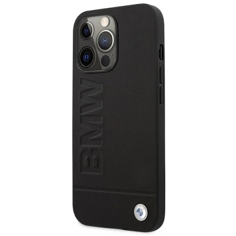 Etui na telefon BMW BMHMP14XSLLBK do Apple iPhone 14 Pro Max 6,7" czarny/black hardcase Signature Logo Imprint Magsafe