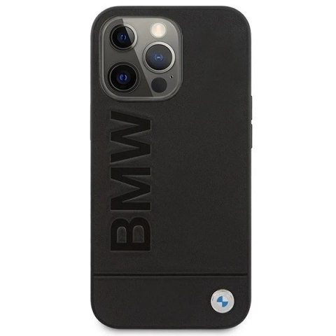 Etui na telefon BMW BMHMP14XSLLBK do Apple iPhone 14 Pro Max 6,7" czarny/black hardcase Signature Logo Imprint Magsafe