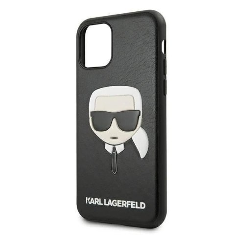 Etui na telefon Karl Lagerfeld KLHCN65KHBK do Apple iPhone 11 Pro Max czarny/black hardcase Ikonik Karl`s Head
