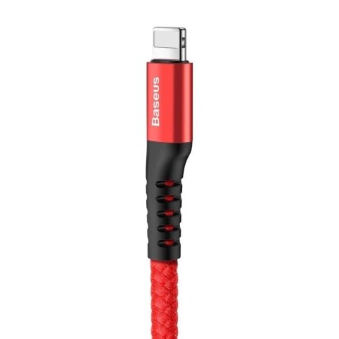 Kabel sprężynowy Lightning Baseus Spring 1m 2A (czerwony)