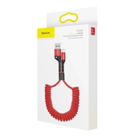 Kabel sprężynowy Lightning Baseus Spring 1m 2A (czerwony)