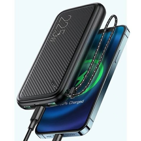 USAMS Powerbank PB56 10000mAh 22.5W 2xQC3.0+PD Fast Charge czarny/black 10KCD15101 (US-CD151)