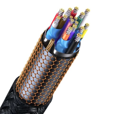 Baseus High Definition Series kabel adapter USB Typ C - HDMI 2.0 4K 60Hz 2m czarny (WKGQ010101)