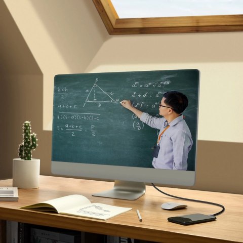 Baseus High Definition Series kabel adapter USB Typ C - HDMI 2.0 4K 60Hz 2m czarny (WKGQ010101)