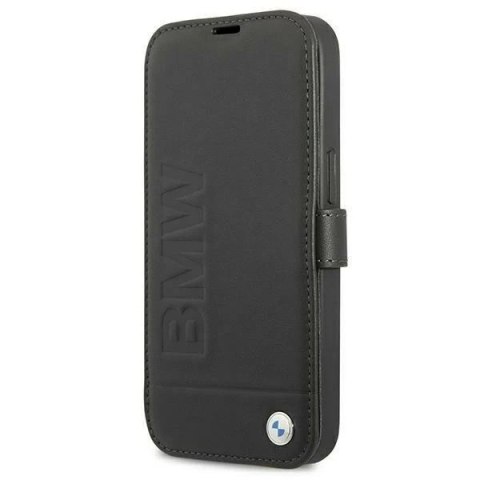 Etui na telefon BMW BMFLBKP13SSLLBK do Apple iPhone 13 Mini 5,4" czarny/black book Signature
