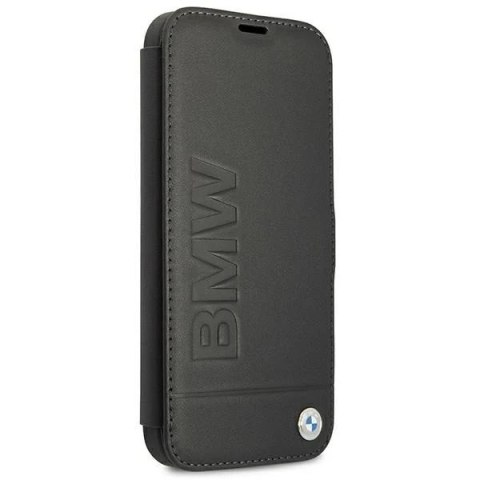 Etui na telefon BMW BMFLBKP13SSLLBK do Apple iPhone 13 Mini 5,4" czarny/black book Signature