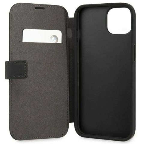 Etui na telefon BMW BMFLBKP13SSLLBK do Apple iPhone 13 Mini 5,4" czarny/black book Signature