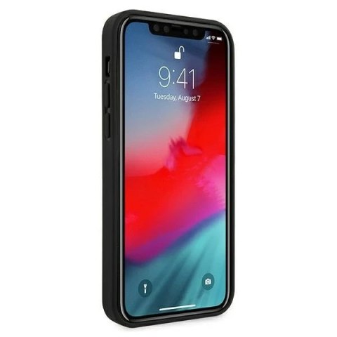 Etui na telefon BMW BMHCP12LCABBK do Apple iPhone 12 Pro Max 6,7" czarny/black hardcase M Collection PU Carbon