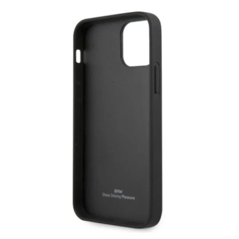 Etui na telefon BMW BMHCP12LRCDPK do Apple iPhone 12 Pro Max 6,7" czarny/black hardcase Leather Deboss