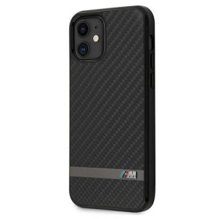 Etui na telefon BMW BMHCP12SASCFBK do Apple iPhone 12 Mini 5,4" czarny/black hardcase M Collection Carbon