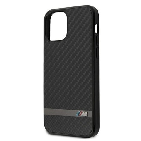 Etui na telefon BMW BMHCP12SASCFBK do Apple iPhone 12 Mini 5,4" czarny/black hardcase M Collection Carbon