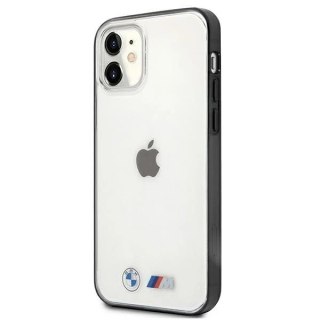 Etui na telefon BMW BMHCP12SMBTOK do Apple iPhone 12 Mini 5,4" transparent hardcase Sandblast