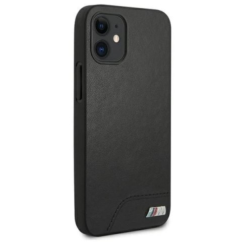 Etui na telefon BMW BMHCP12SMHOLBK do Apple iPhone 12 Mini 5,4" czarny/black hardcase M Collection Smooth PU