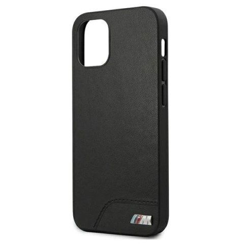 Etui na telefon BMW BMHCP12SMHOLBK do Apple iPhone 12 Mini 5,4" czarny/black hardcase M Collection Smooth PU