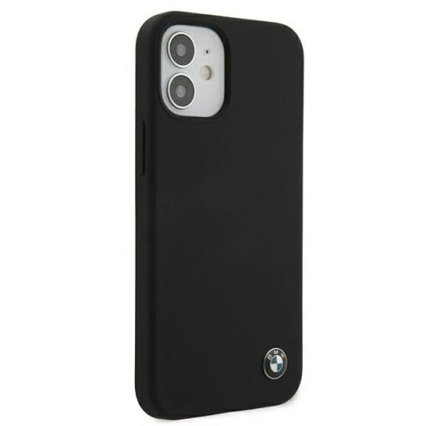 Etui na telefon BMW BMHCP12SSILBK do Apple iPhone 12 Mini 5,4" czarny/black hardcase Silicone Signature