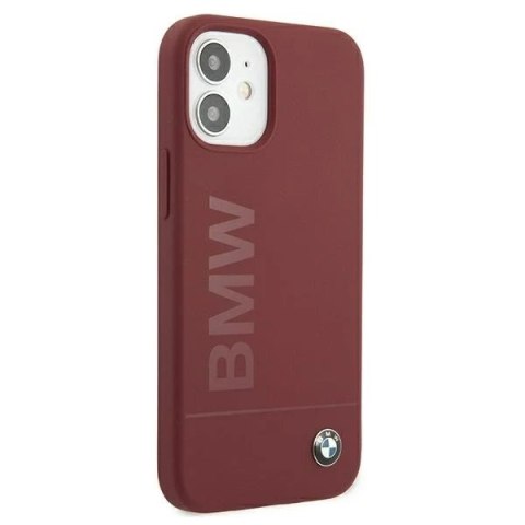Etui na telefon BMW BMHCP12SSLBLRE do Apple iPhone 12 Mini 5,4" czerwony/red hardcase Silicone Signature Logo