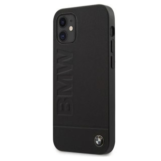 Etui na telefon BMW BMHCP12SSLLBK do Apple iPhone 12 Mini 5,4" czarny/black hardcase Signature Logo Imprint