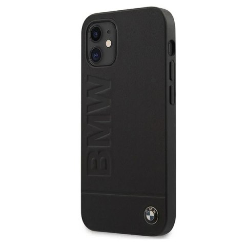 Etui na telefon BMW BMHCP12SSLLBK do Apple iPhone 12 Mini 5,4" czarny/black hardcase Signature Logo Imprint