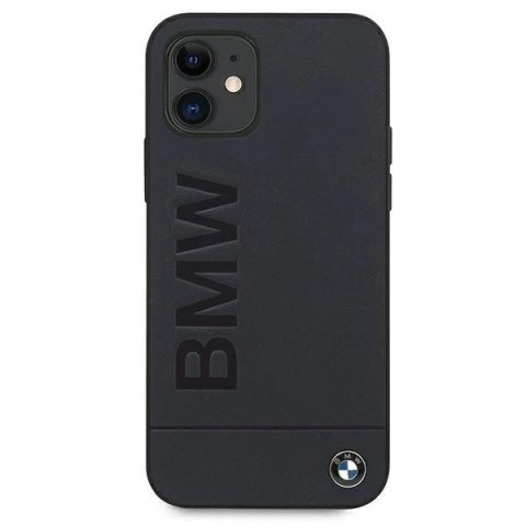 Etui na telefon BMW BMHCP12SSLLNA do Apple iPhone 12 Mini 5,4" granatowy/navy hardcase Signature Logo Imprint