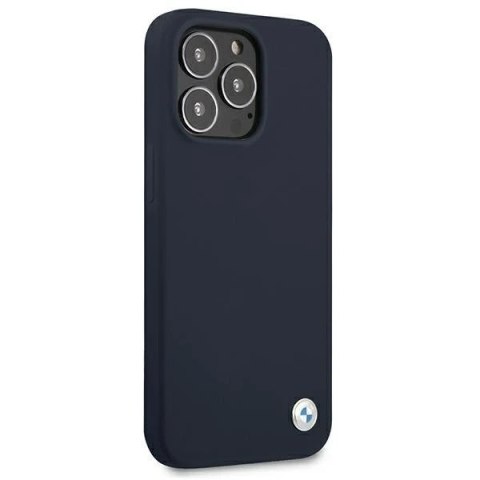 Etui na telefon BMW BMHCP13XSILNA do Apple iPhone 13 Pro Max 6,7" granatowy/navy hardcase Silicone Signature